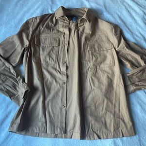 H&M Tan Button-Up Shirt